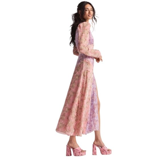 LoveShackFancy Starling Gown – Amethyst Dusk Size 10 | Rare Velvet Maxi Dress Br - Picture 6 of 16